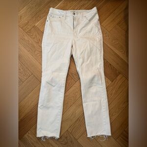 Madewell The Perfect Vintage White Denim Jeans